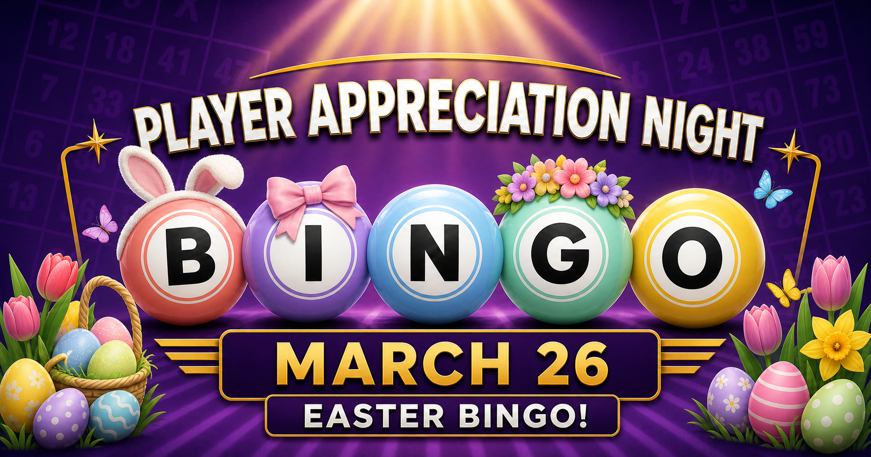 Easter Player Appreciation Bingo