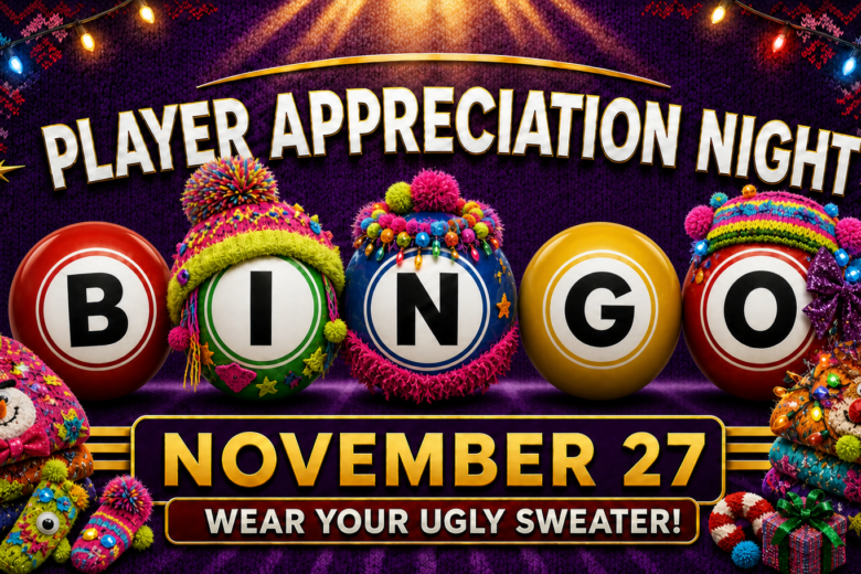 Ugly Sweater Player Appreciation Bingo